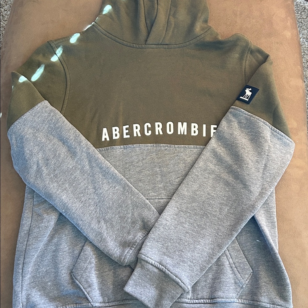 Abercrombie Kids Green and Gray Hoodie
Size 11/12